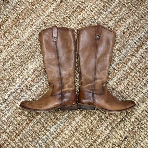 FRYE Melissa Inside Zip Boot COGNAC 7.5 - Picture 4 of 16